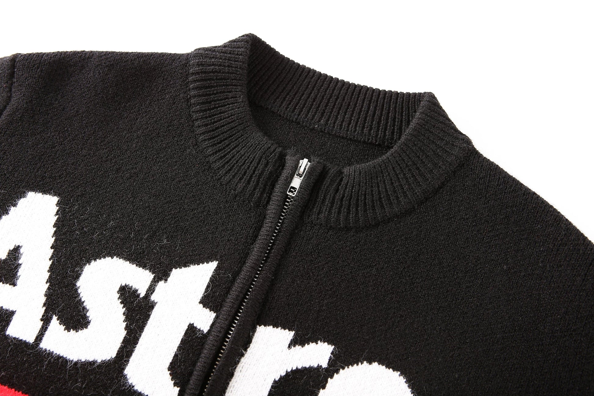 one size / 1 custom baseball Knit jacket  plus size women knit sweater women zipper sweaters