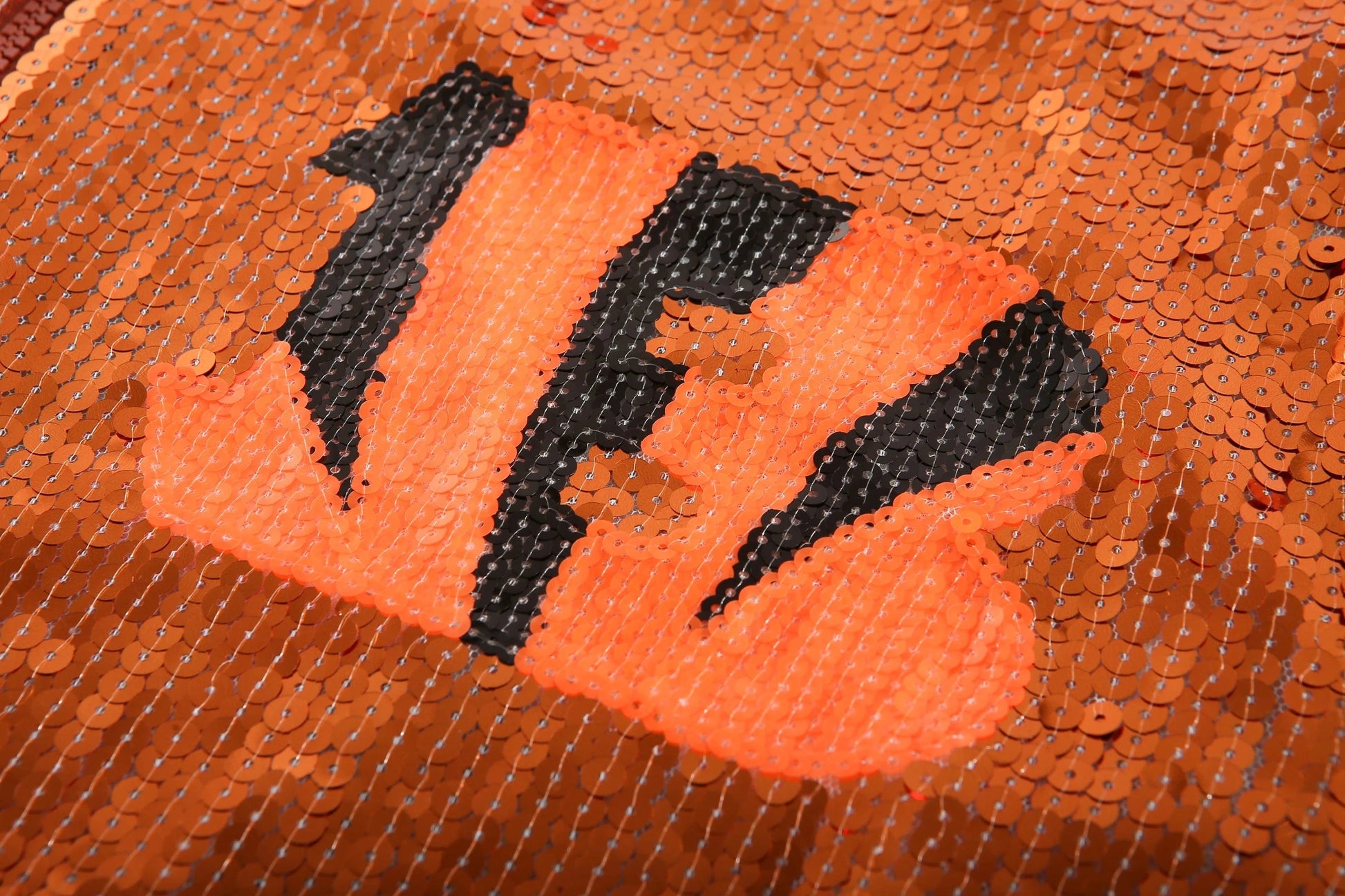 one size / 1 custom nfl bengals stand-up collar sequins girl's plus size sports baseball uniform women sequins jacket