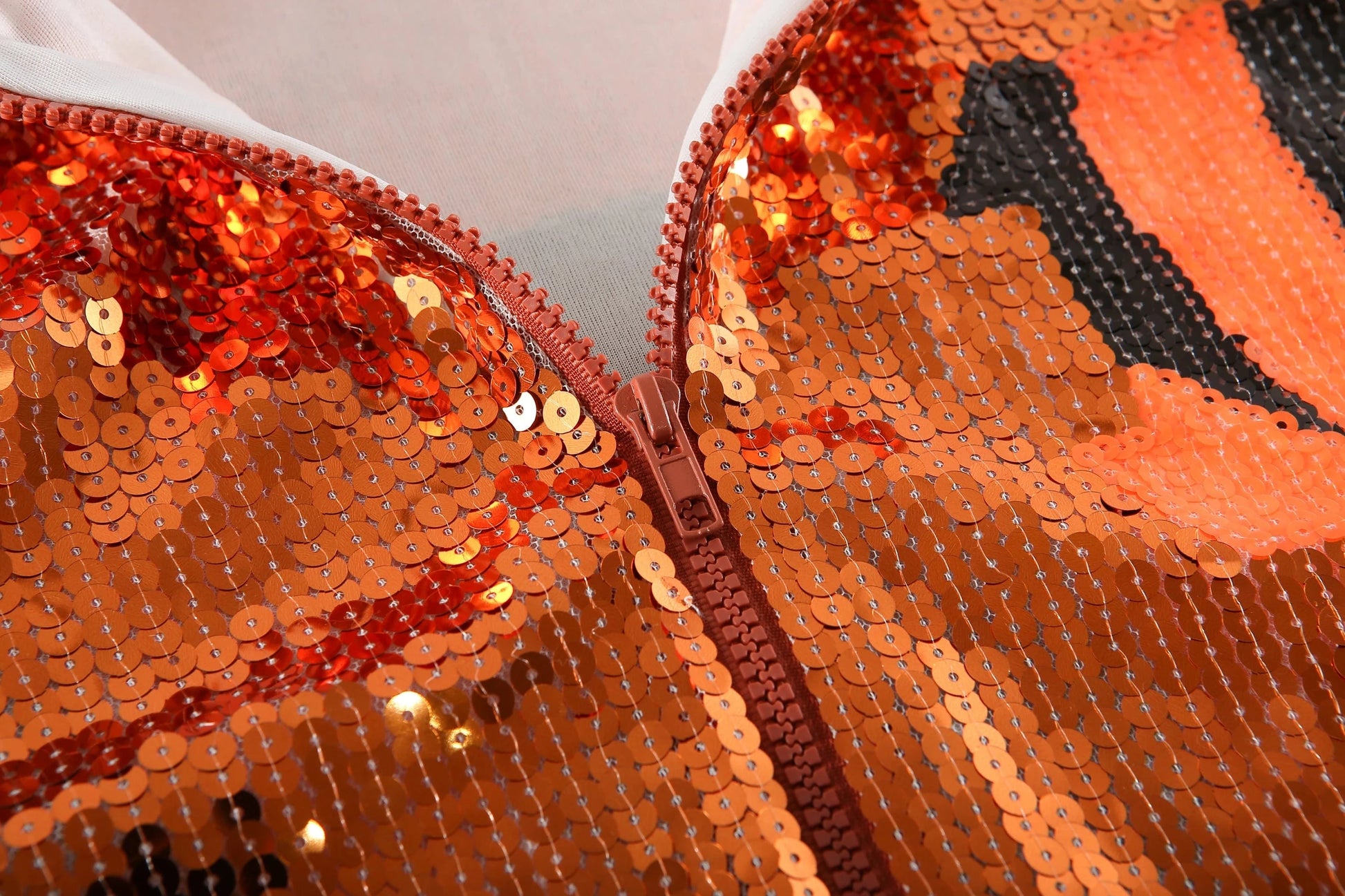 one size / 1 custom nfl bengals stand-up collar sequins girl's plus size sports baseball uniform women sequins jacket