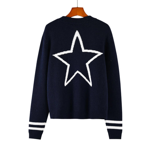 one size / 1 custom Nfl cowboys Knit jacket  plus size women knit sweater women zipper sweaters
