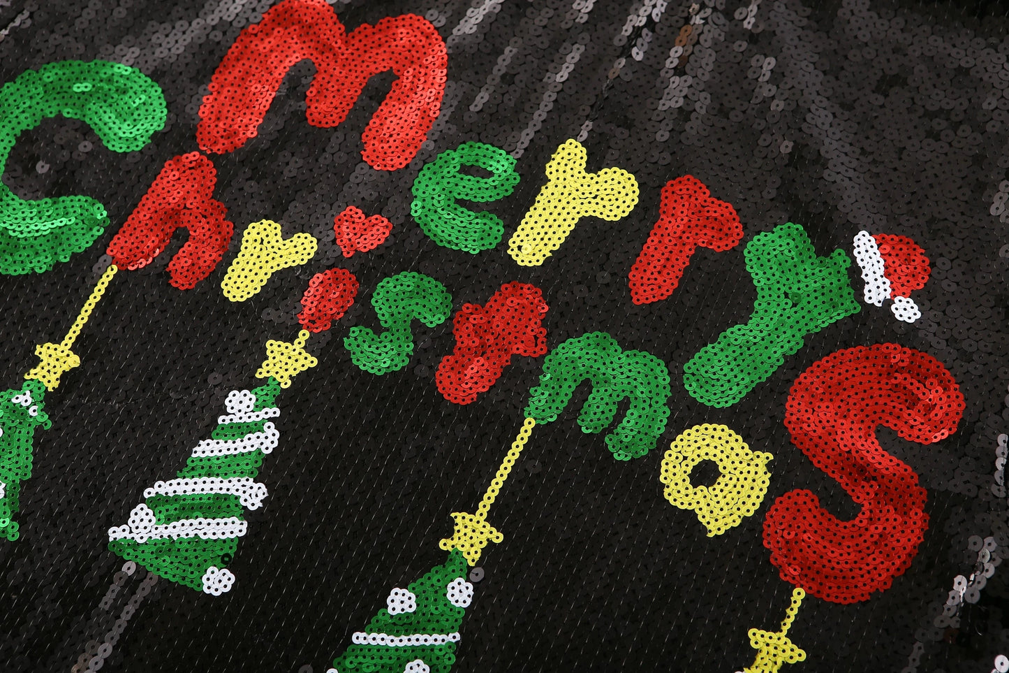 one size / 1 New Arrival Dresses Christmas gift Dress Women Christmas sequins long t shirt dress