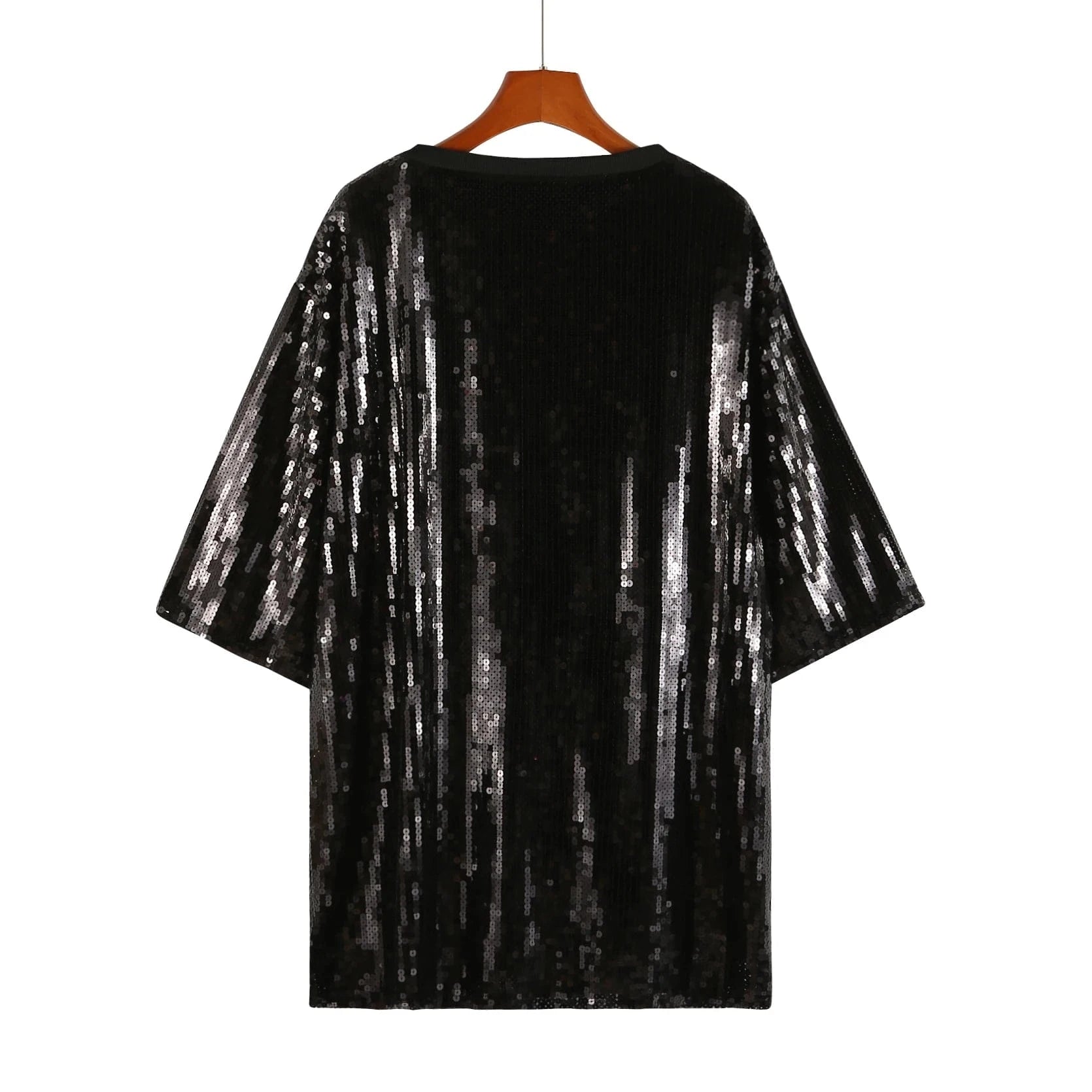 one size / 1 New Arrival Dresses Christmas gift Dress Women Christmas sequins long t shirt dress