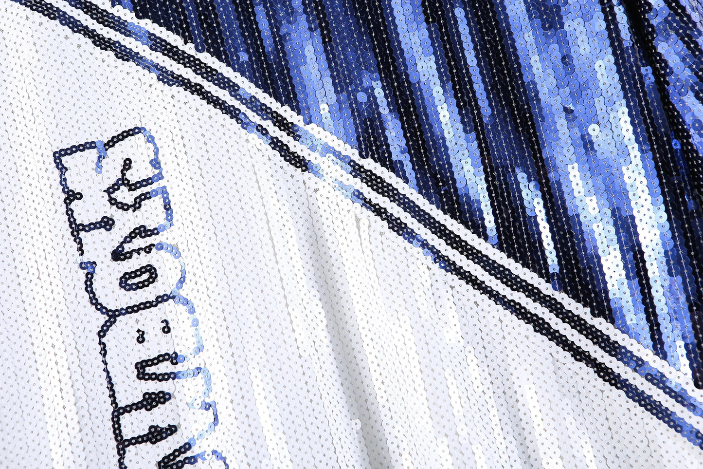 one size / 1 New Arrival nfl Style Blue Party Dresses Sequin Dallas Cowboys Dress Women sequins long t shirt dress