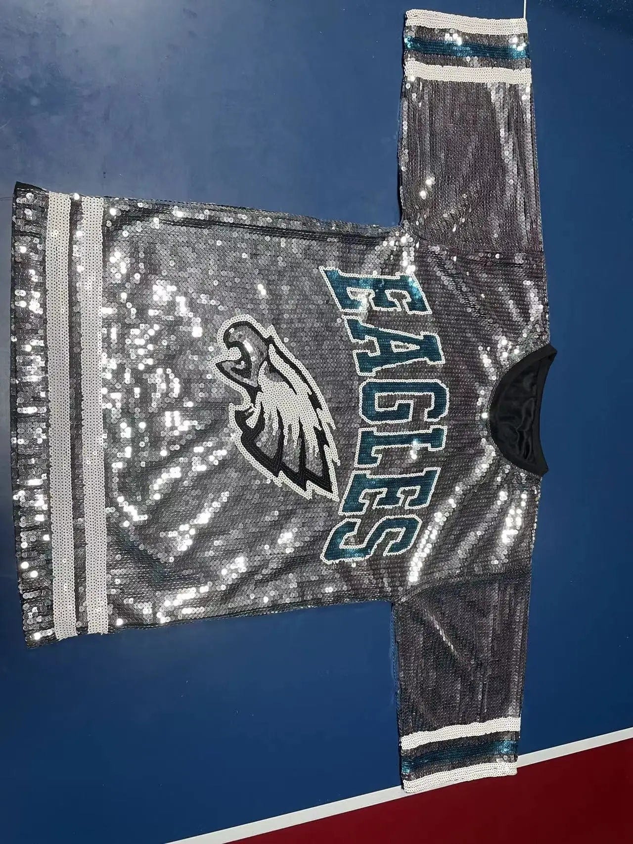 one size / 1 new hot sale nfl Style Party Dresses Sequin fashion casual dress Women sequins long t shirt dress