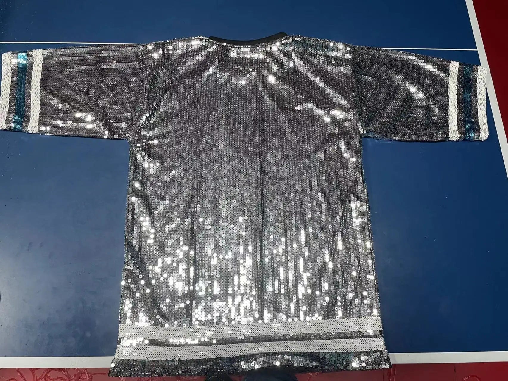 one size / 1 new hot sale nfl Style Party Dresses Sequin fashion casual dress Women sequins long t shirt dress