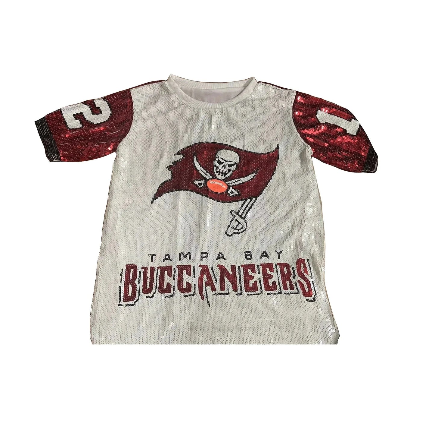 one size / 4 Oversize Boyfriend Style Nfl Women Casual Fashion Bling Sequins T-Shirts Girl's Sexy Loose Short Sleeve Long T Shirt dress