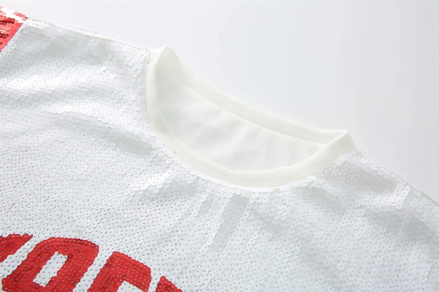 one size / 49ers hot sale Style  Party Dresses NFL 49ers design fashion casual dress Women sequins t shirt dress