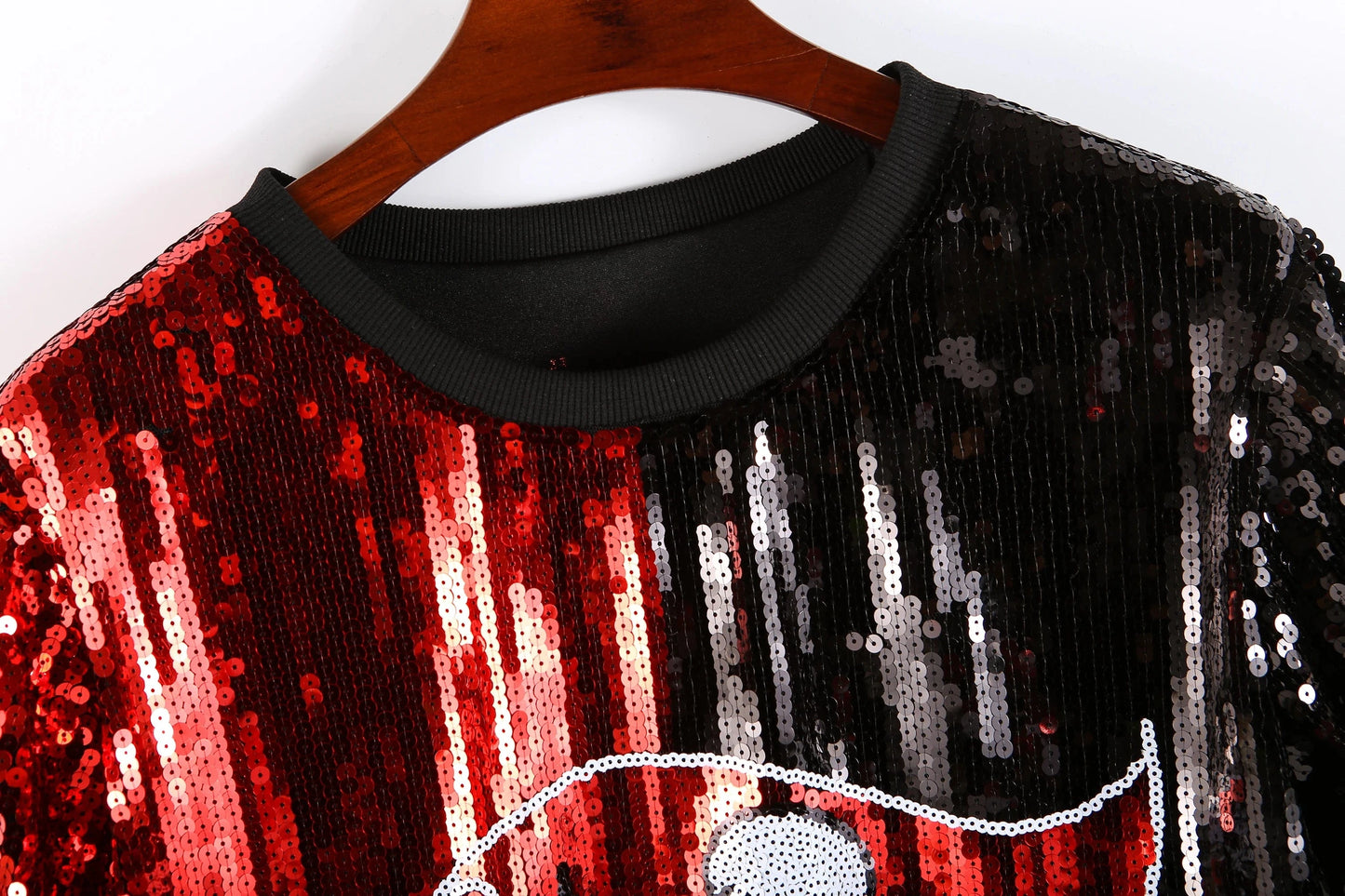 one size / buccaneers hot sale Style  Party Dresses NFL buccaneers design fashion casual dress Women sequins t shirt dress