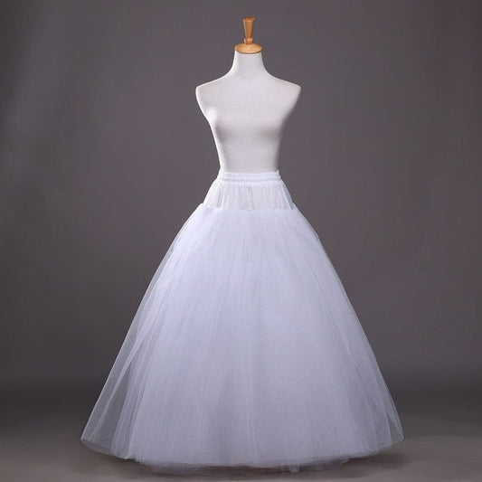 one size Manufacturer made Bride petticoats 6-layer steel ring wedding dress skirts in stock drop shipping fulfill plus size petticoat