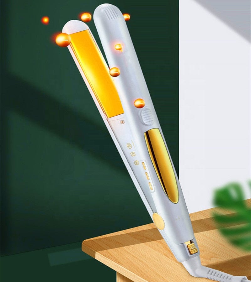 Online shopping hair styling products 2 in 1 hair straightening and curling iron portable flat iron hair straightener ceramic