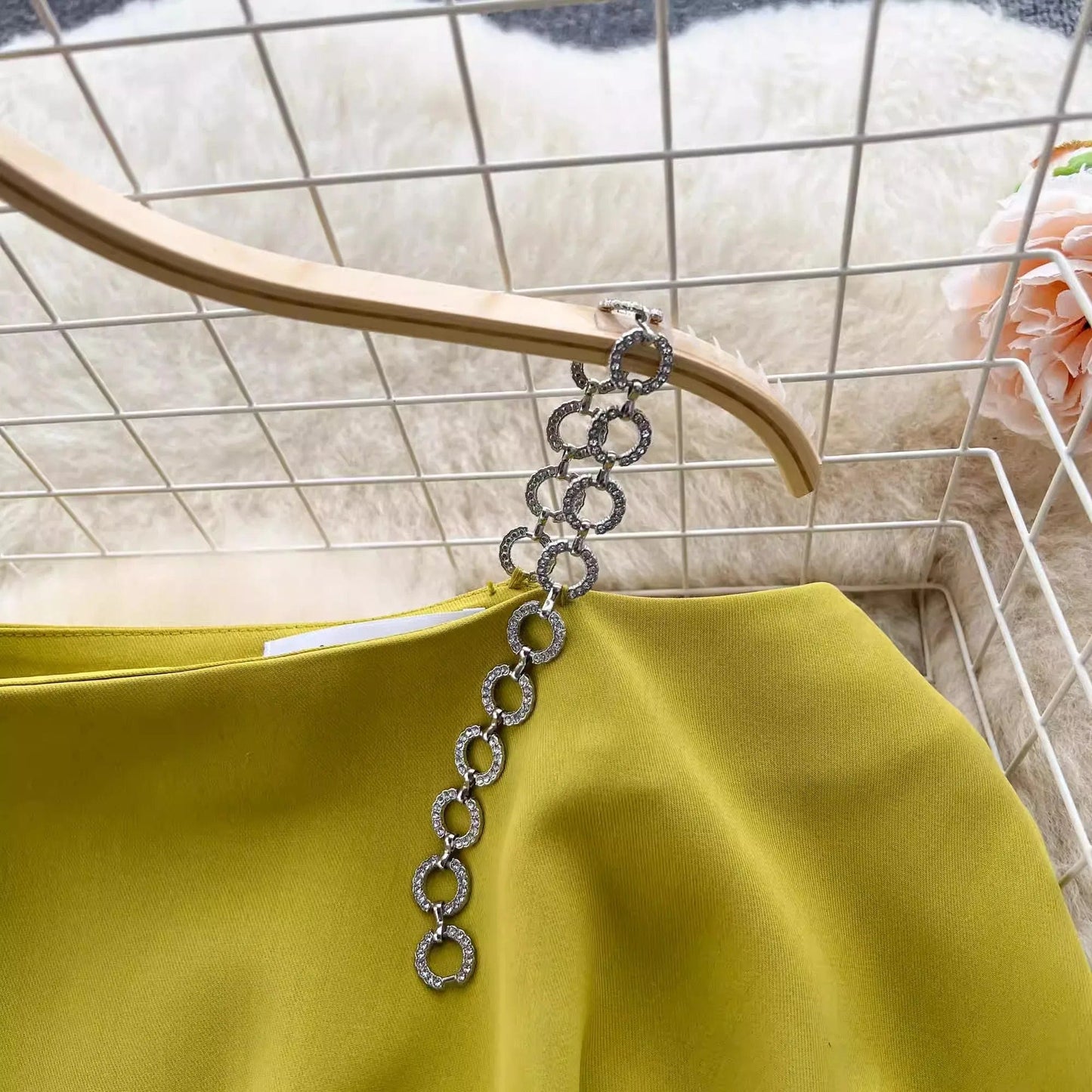 Ons size Mature Girl Royal Sister Set Summer New One Shoulder Off Shoulder Top Versatile Wide Leg Pants Two Piece Set