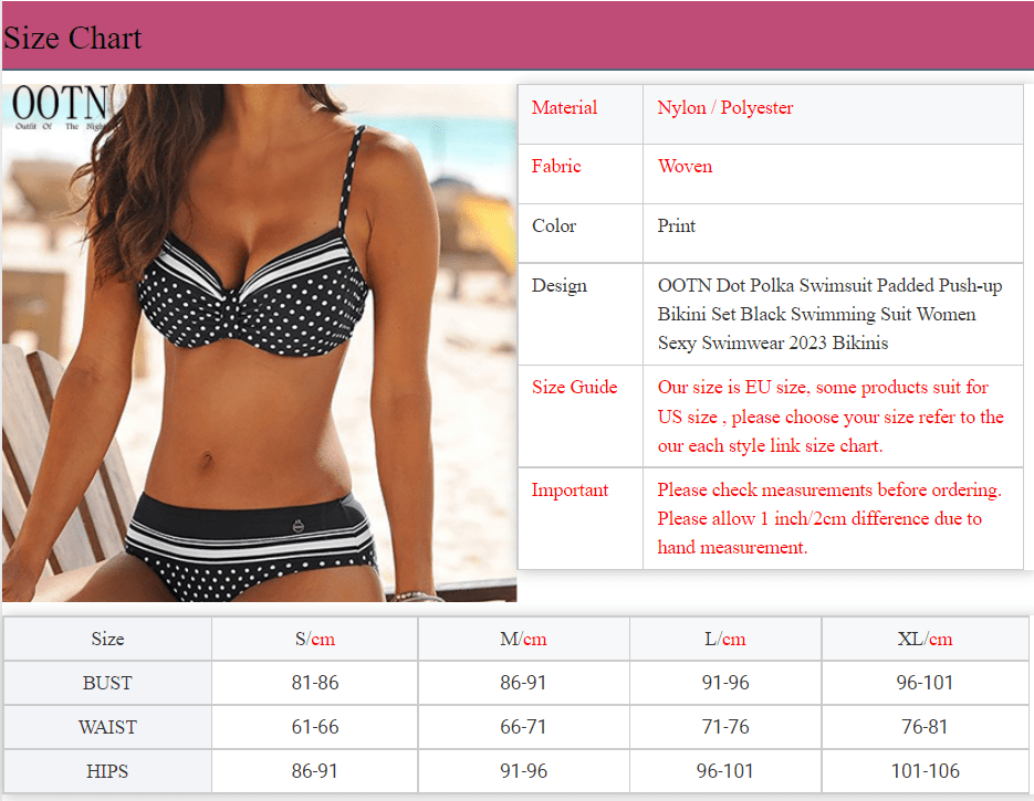 OOTN Dot Polka Swimsuit Padded Push-up Bikini Set Black Swimming Suit Women Sexy Swimwear 2023 Bikinis