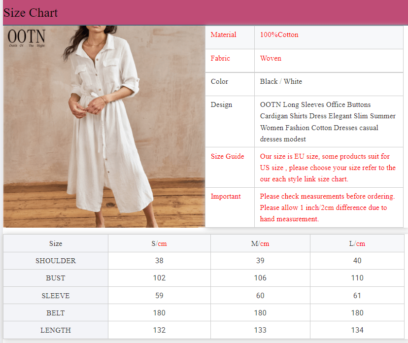 OOTN Long Sleeves Office Buttons Cardigan Shirts Dress Elegant Slim Summer Women Fashion Cotton Dresses casual dresses modest