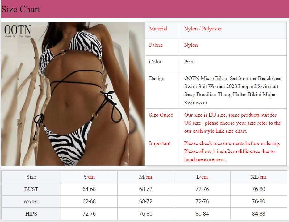 OOTN Micro Bikini Set Summer Swim Suit Women 2023 Leopard Swimsuit Sexy Brazilian Thong halter bikini custom bikini set