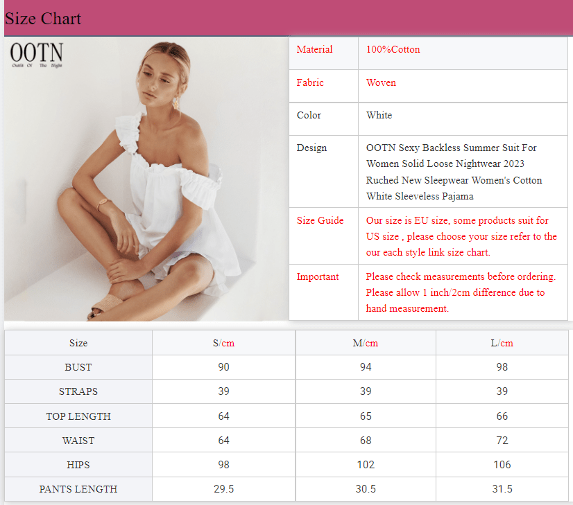 OOTN Sexy Backless Summer Suit For Women Solid Loose Nightwear 2023 Ruched New Sleepwear Women's Cotton White Sleeveless Pajama