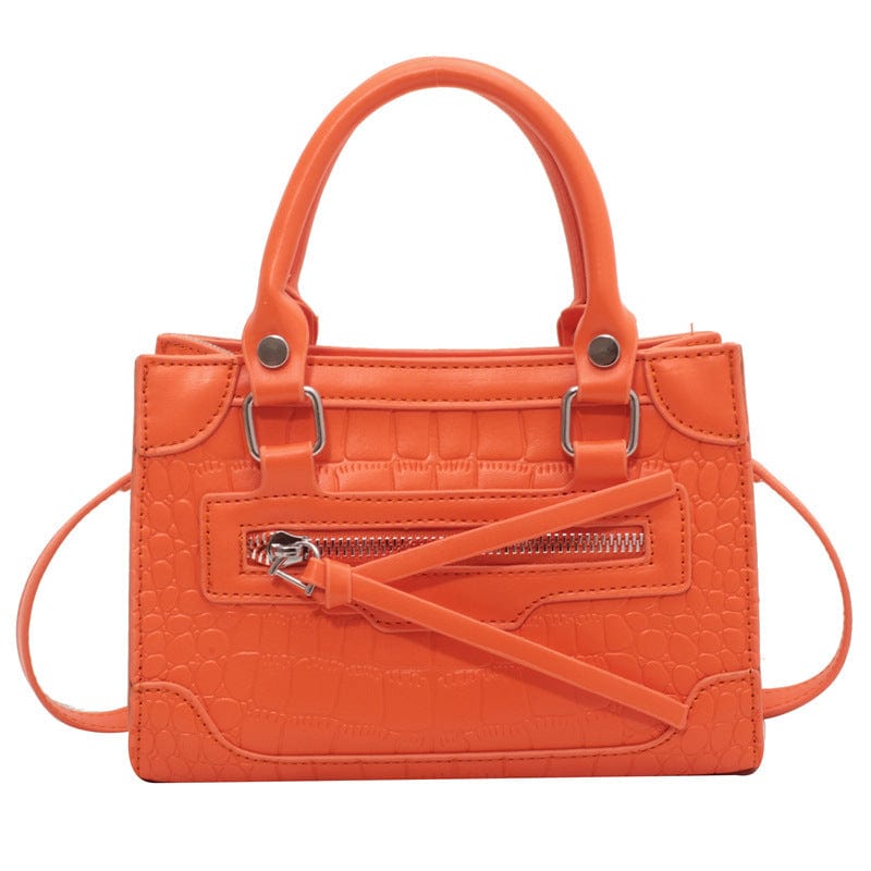 orange Autumn new fashion handbag street trend lady mini bag motorcycle bag every single shoulder crossbody bag
