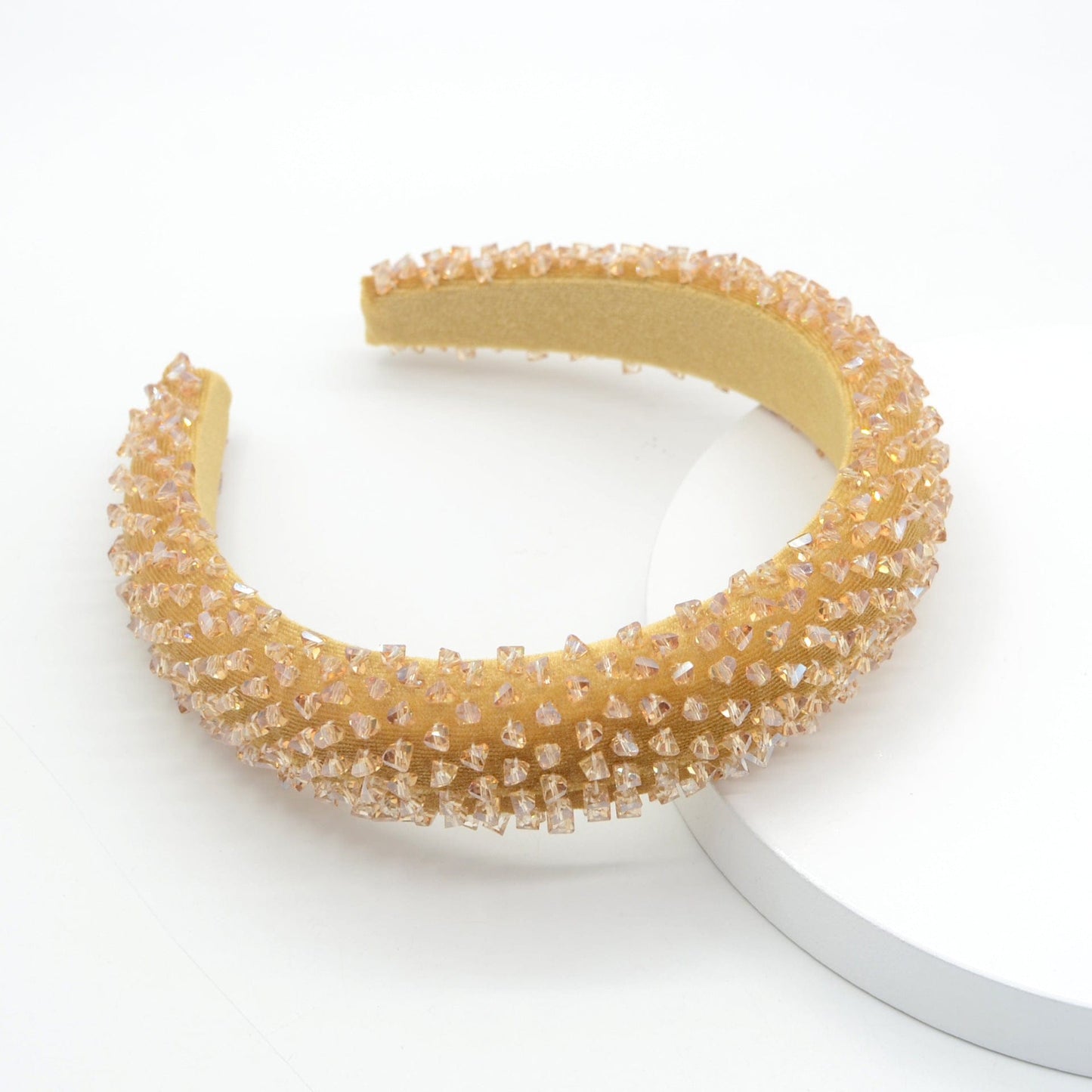 orange pearl hair bands female simple elegant wide edged fface washing hair band sponge Europe and America blue band hair