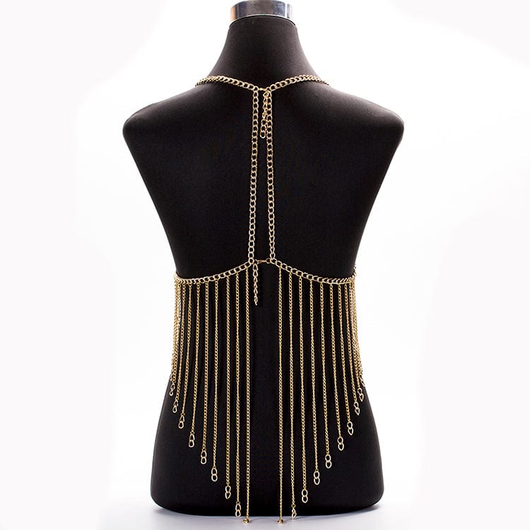 Original Design Sexy Body Jewelry Bra Chain Long Tassel Halter Jewelry Summer  Bikini Night Bar Sexy Body Belly Chain Wholesale