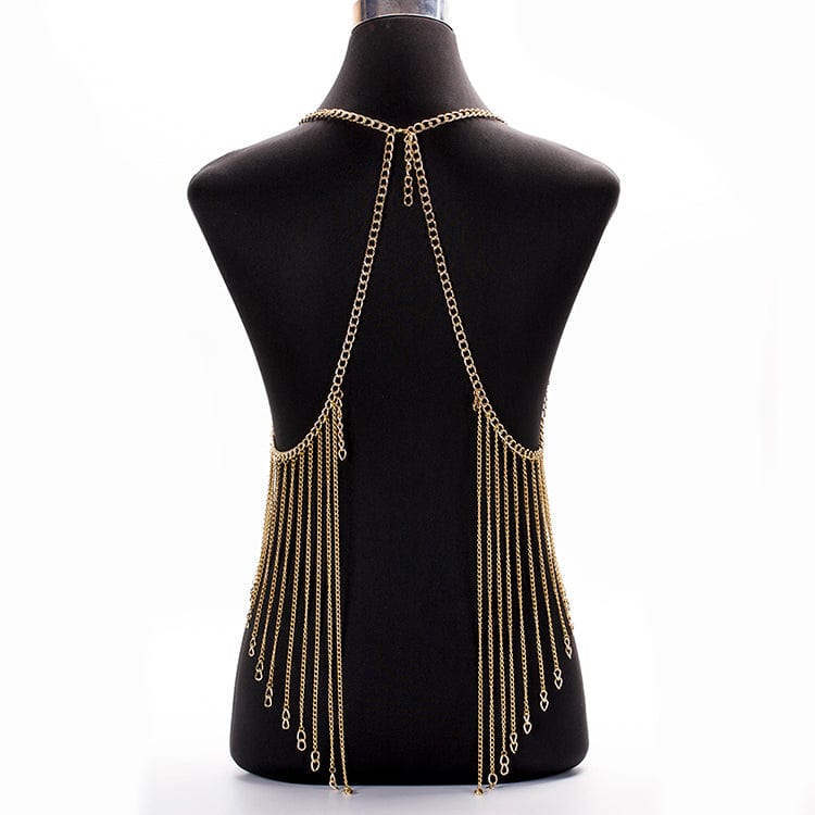 Original Design Sexy Body Jewelry Bra Chain Long Tassel Halter Jewelry Summer  Bikini Night Bar Sexy Body Belly Chain Wholesale