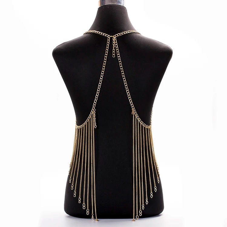 Original Design Sexy Body Jewelry Bra Chain Long Tassel Halter Jewelry Summer  Bikini Night Bar Sexy Body Belly Chain Wholesale