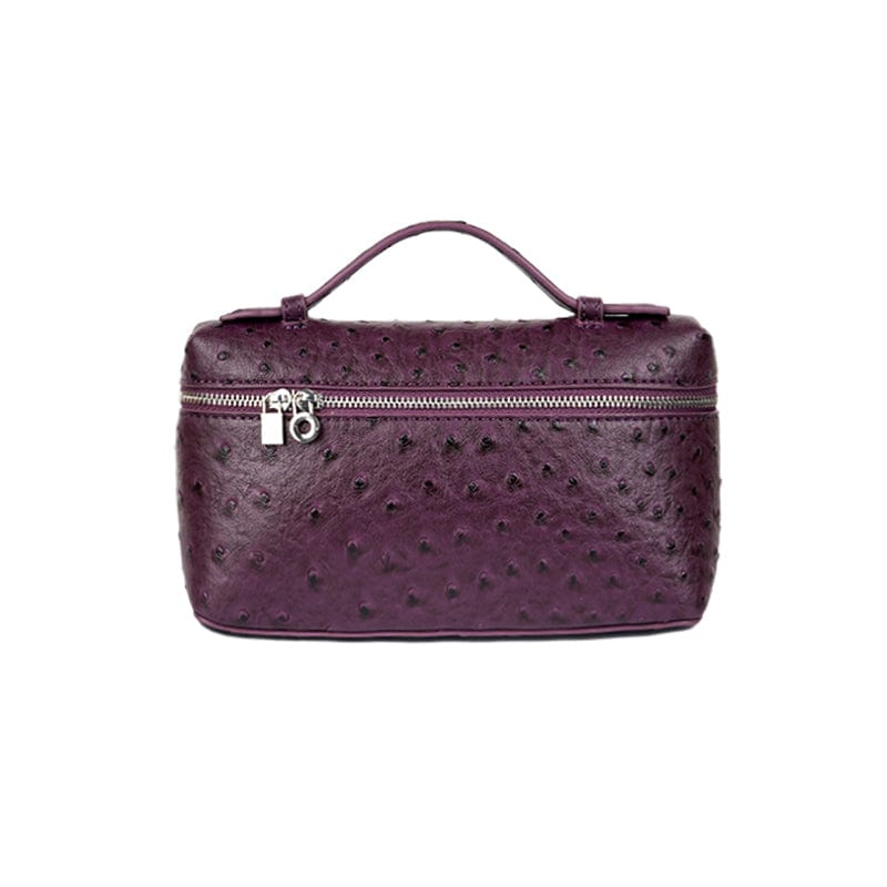 ostrich -purple Cheap wholesale gentle woman tote bag pouch bag for women latest bags 2023 women handbags