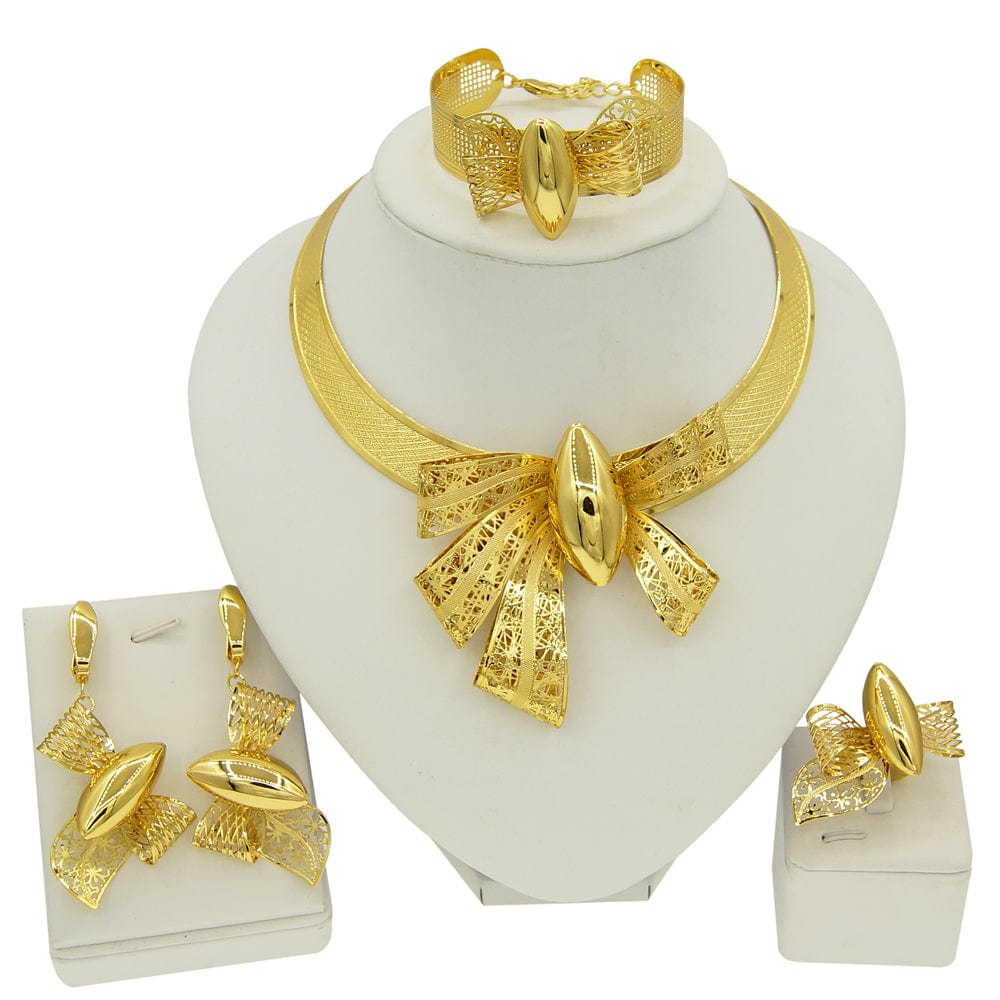 other / Gold African New Elegant Fashion Brazilian  African Jewelry set For Women