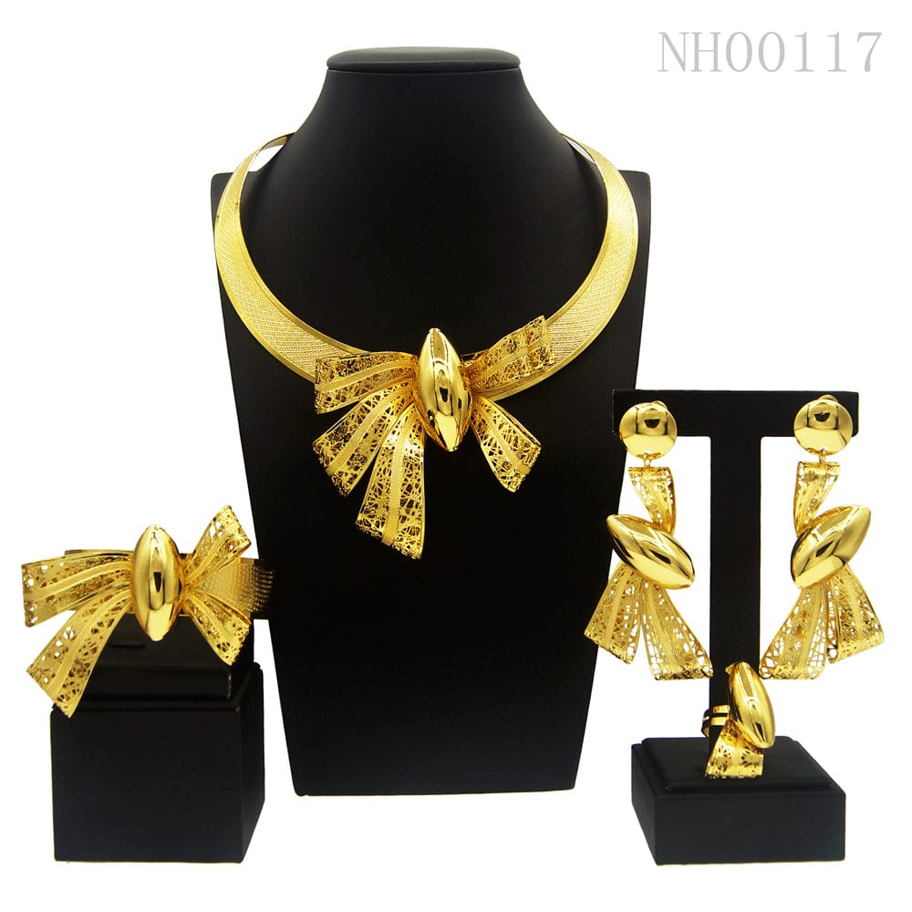 other / Gold African New Elegant Fashion Brazilian  African Jewelry set For Women