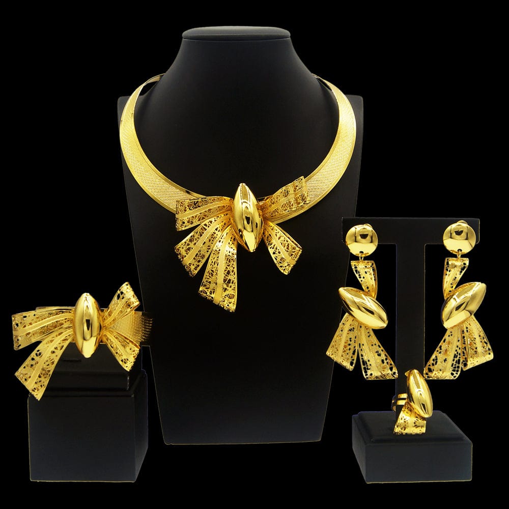 other / Gold African New Elegant Fashion Brazilian  African Jewelry set For Women