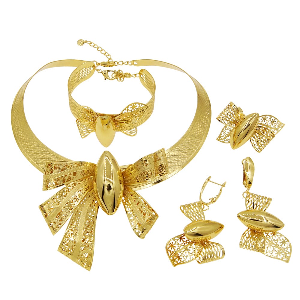 other / Gold African New Elegant Fashion Brazilian  African Jewelry set For Women