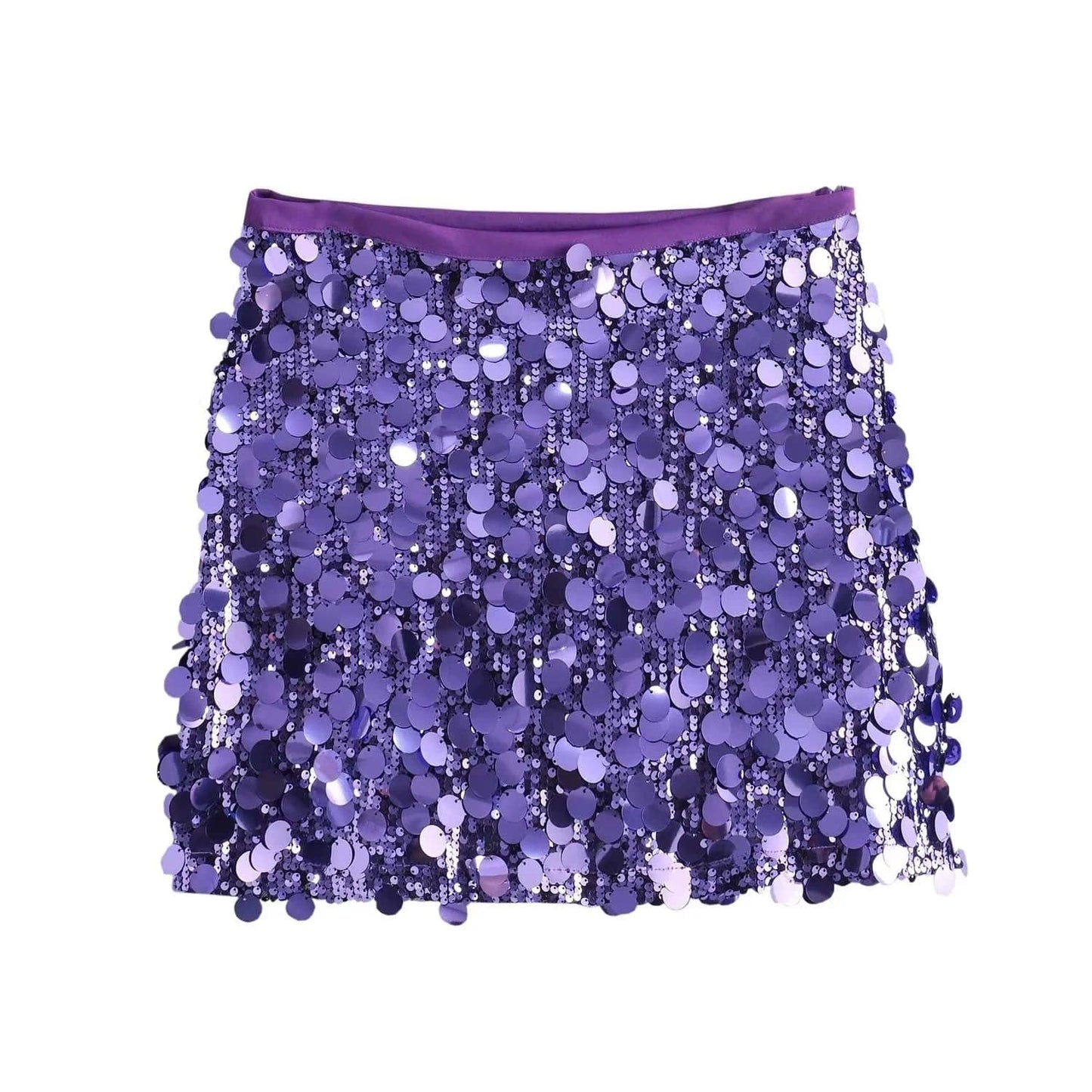 OUDINA American Style Club Party Bling Shiny Mini Sexy Skirt Sequin Skirts For Women