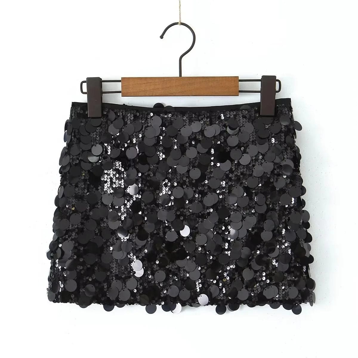 OUDINA American Style Club Party Bling Shiny Mini Sexy Skirt Sequin Skirts For Women