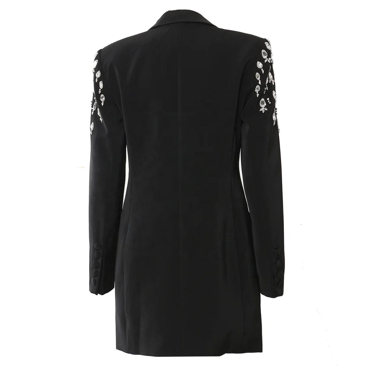 OUDINA Cusstomize New Heavy Industry Beading Rhinestone Jacket Blazer Dress Ladies Blazers For Women