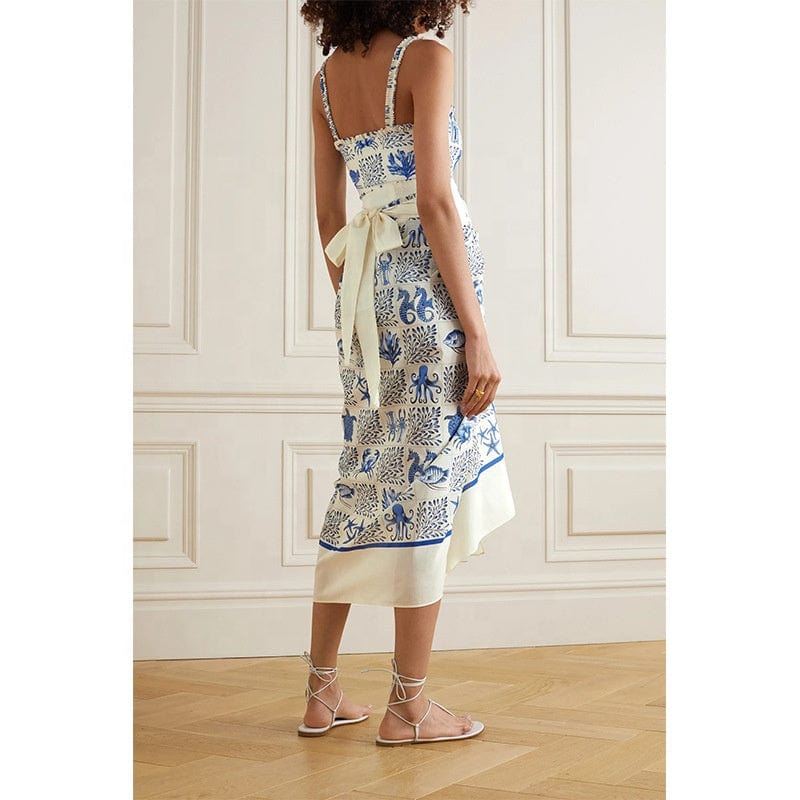 OUDINA Factory New Printed One Piece Swimsuit Female Printing Sexy Women Bikini Swimwear