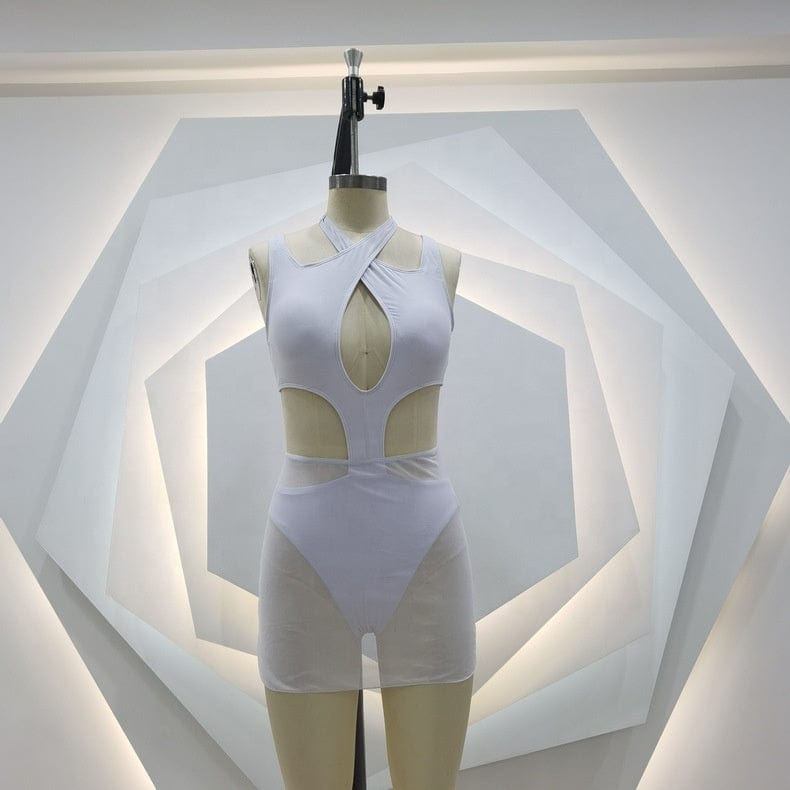 OUDINA Factory New Printed One Piece Swimsuit Female Printing Sexy Women Bikini Swimwear