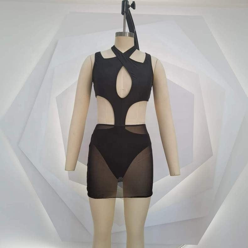 OUDINA Factory New Printed One Piece Swimsuit Female Printing Sexy Women Bikini Swimwear