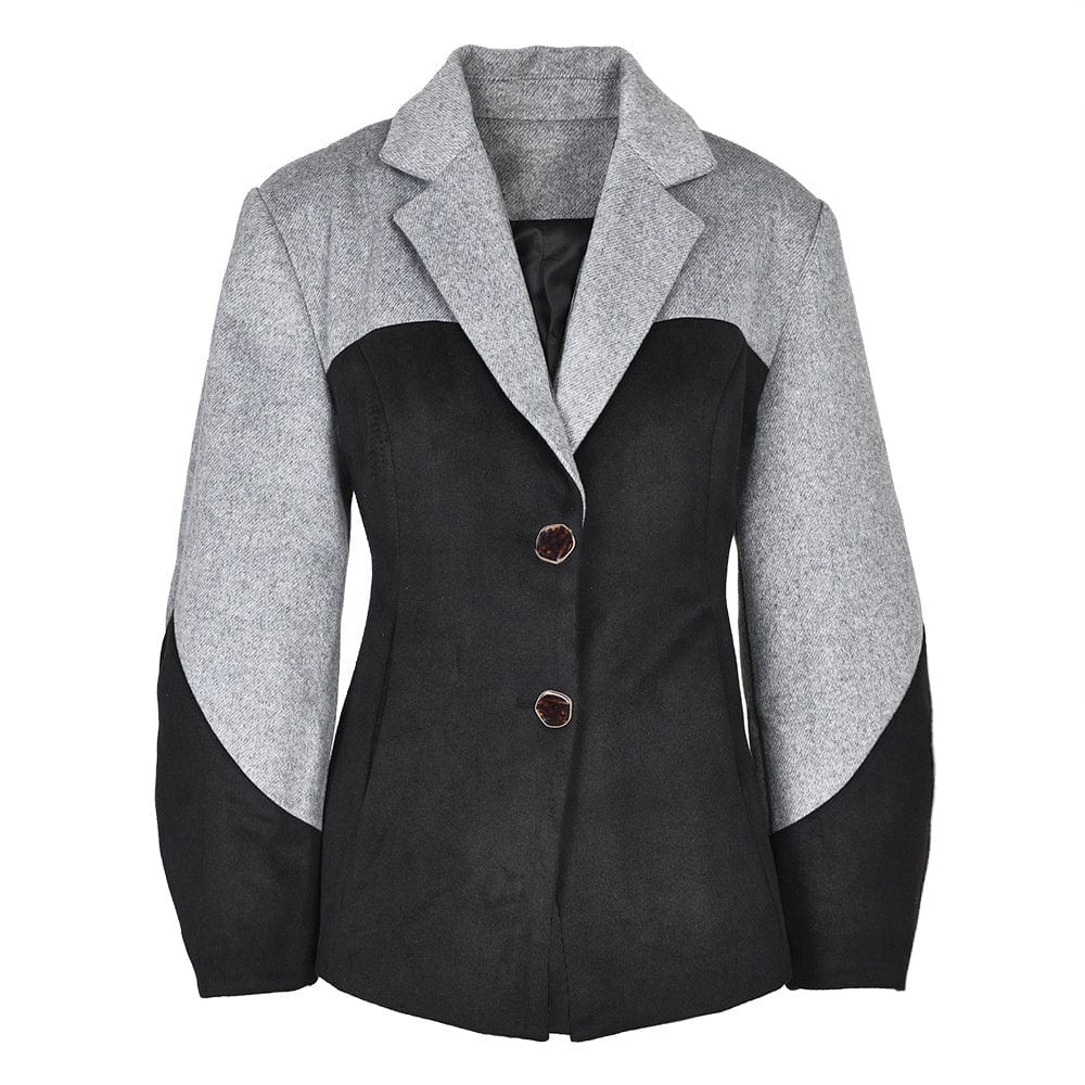 OUDINA Fashion Casual Single-breasted Button Waist Jackets Female Blazers Damas Mujeres Women Blazer Suit