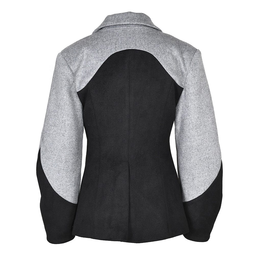 OUDINA Fashion Casual Single-breasted Button Waist Jackets Female Blazers Damas Mujeres Women Blazer Suit