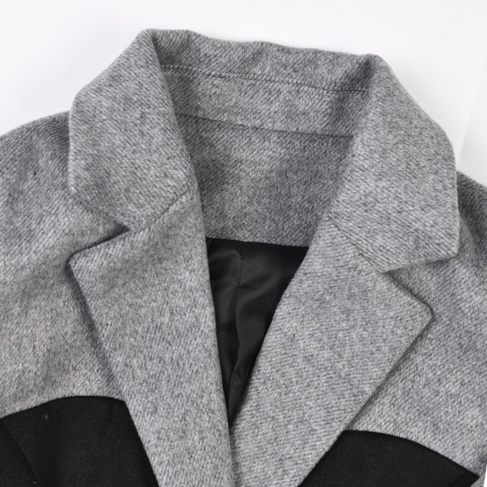 OUDINA Fashion Casual Single-breasted Button Waist Jackets Female Blazers Damas Mujeres Women Blazer Suit