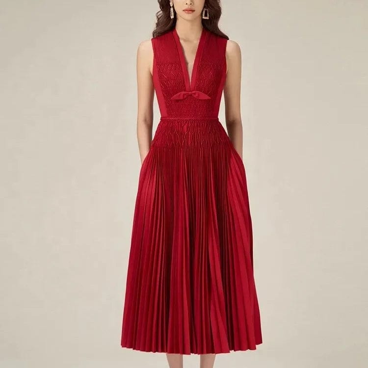 OUDINA French Lady Style Black Elegant Diamond Chain Knitted Bodycon Dress Dinner Long Dresses For Women