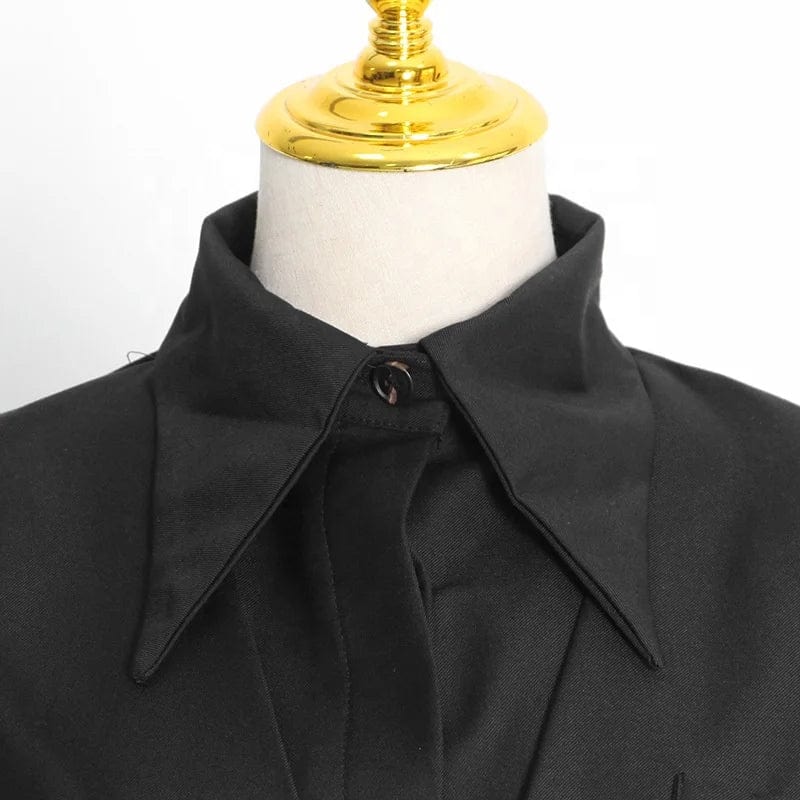 OUDINA New Fashion Commuter Style Ladies Blazers Trendy Design Hollow Women's Suits & Blazers