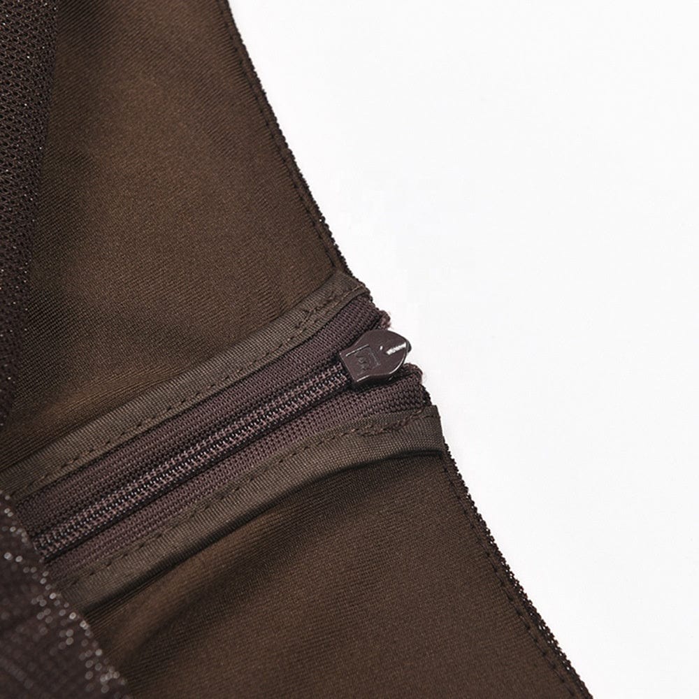 OUDINA New Hollow Stretch Lantern Sleeve Bright Silk Long Evening Dress Elegant Casual Dresses Women