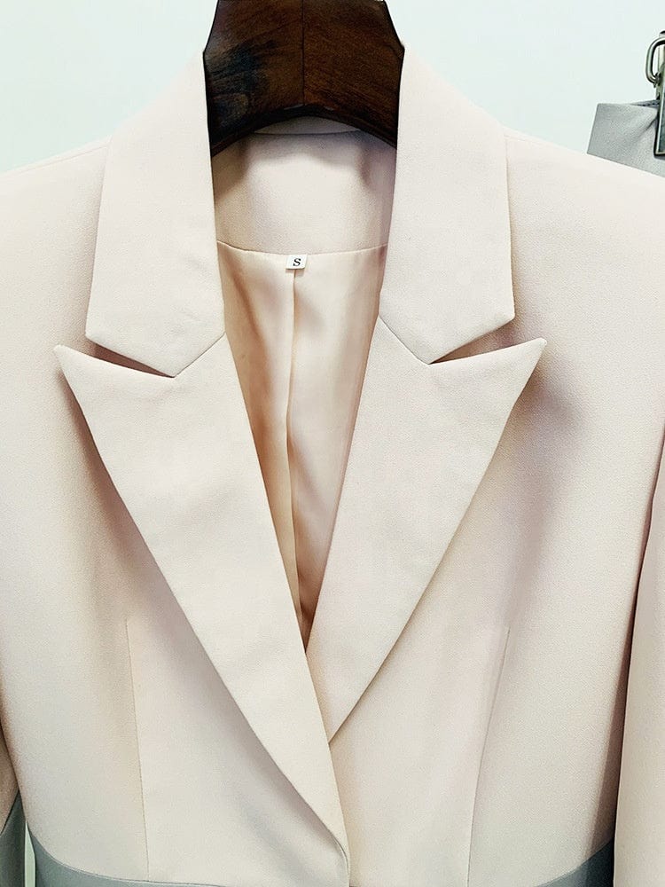 OUDINA New Professional Ladies Fashion Office Formal Suit One Button Flared Trousers Blazer Two Piece Suits Set For Women