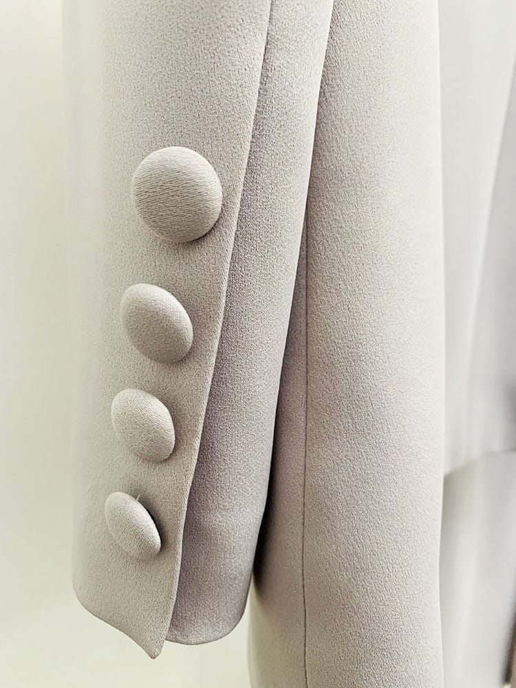 OUDINA New Professional Ladies Fashion Office Formal Suit One Button Flared Trousers Blazer Two Piece Suits Set For Women