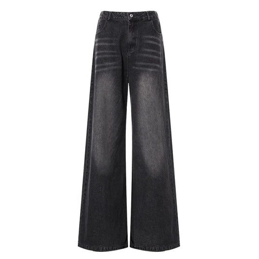 OUDINA New Spring Trendy Casual Denim Trousers Straight Pants Mujer Cargos Jeans For Women