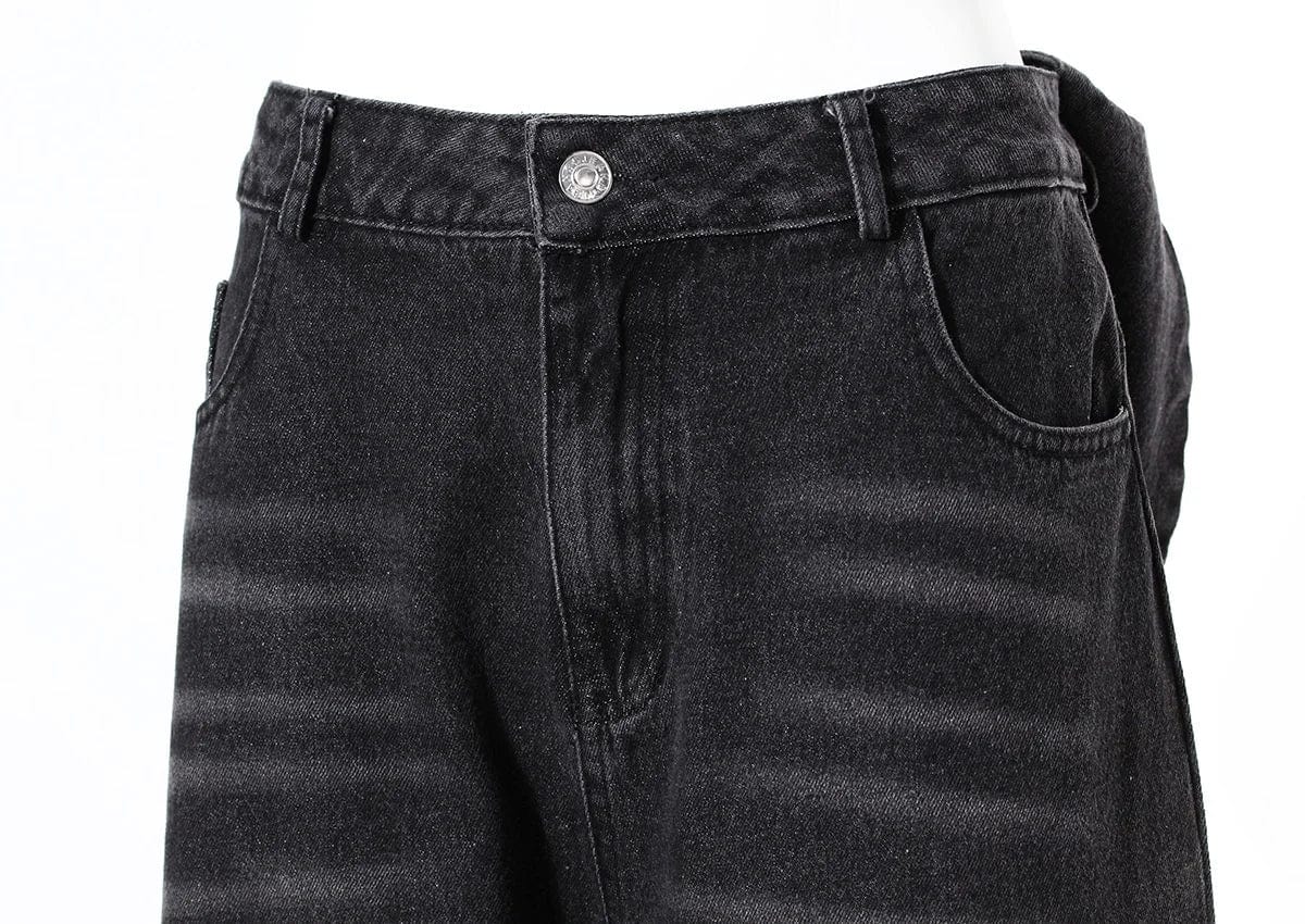 OUDINA New Spring Trendy Casual Denim Trousers Straight Pants Mujer Cargos Jeans For Women