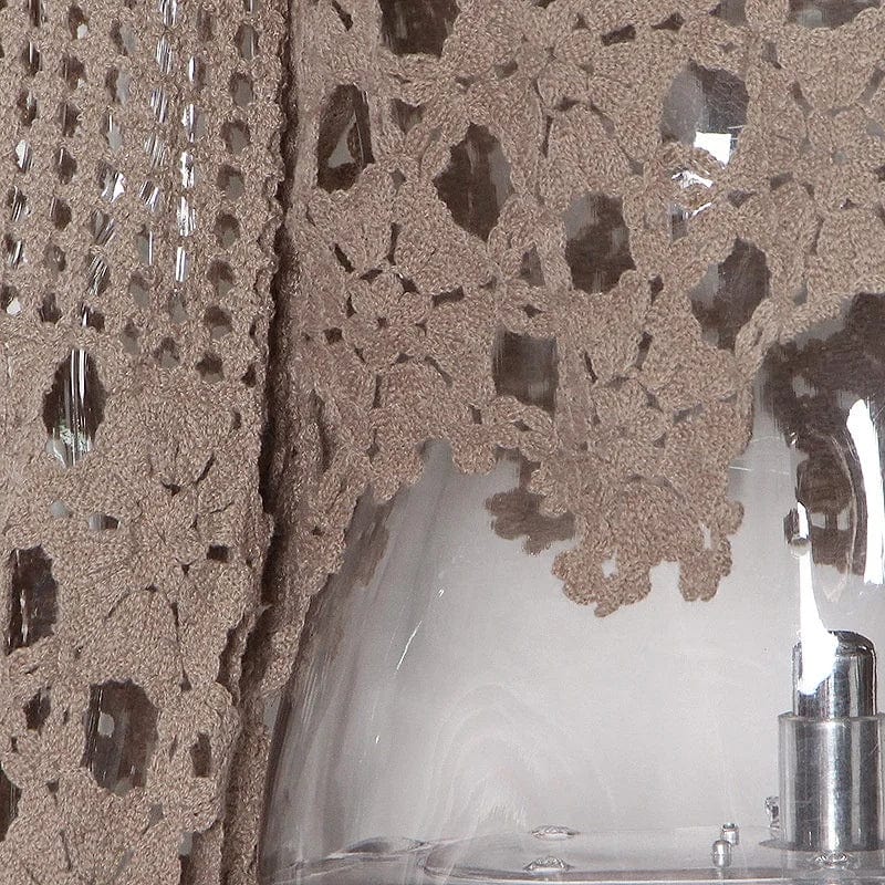 OUDINA Personalized Hollow Knitted Top 2023 New Fashion European And American Design V-neck Crop Shirt Women