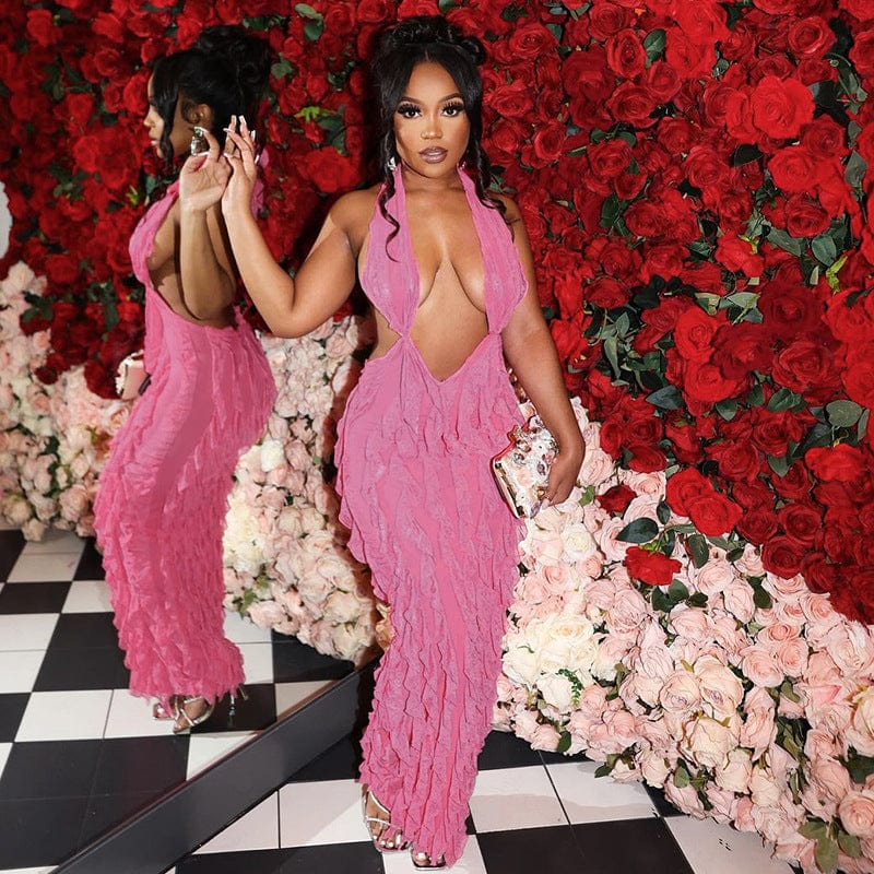 OUDINA Wholesale 2023 Club Sexy Wrap Chest Strap Summer Dress Ladies Women Bodycon Dresses