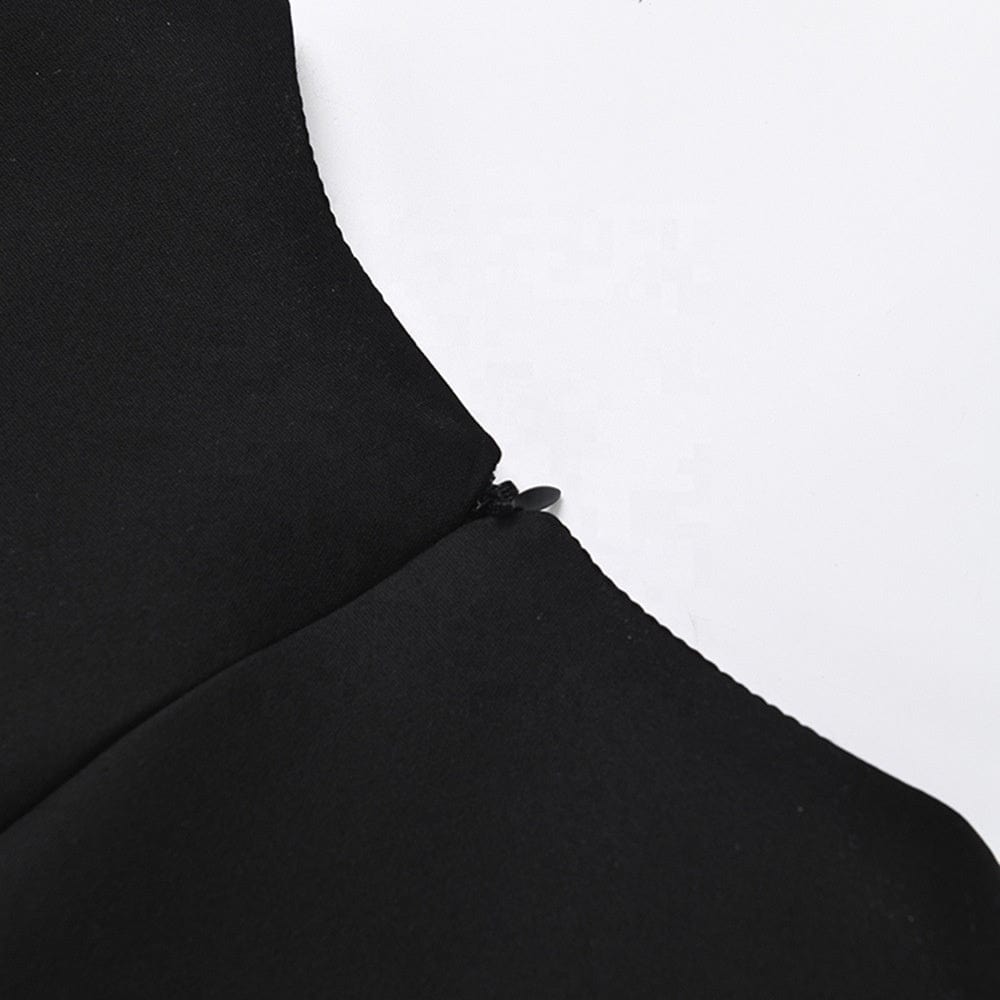 OUDINA Wholesale French Sleeveless Color Contrast Mesh Tutu Pleated Women Lady Dress Elegant Ladies Casual Dresses