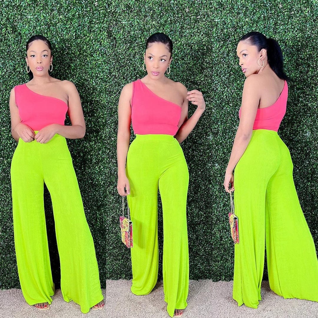 OUDINA Women's Velvet Casual Pant Trousers High Stretch Fashion Solid Color Pants Wide Leg Pants Women