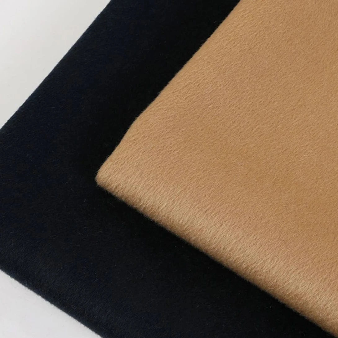 Oversized Women Cashmere Wool Coat Autumn Handmade Turn Down Collar Long Wool Coats